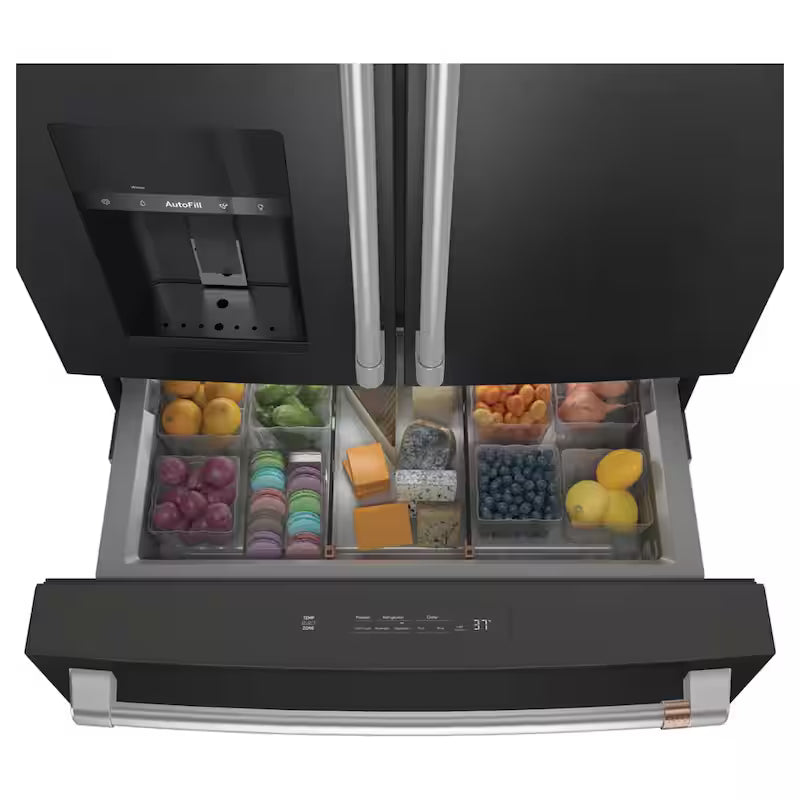 4 Door French Door Refrigerator with Convertible Middle Drawer P184