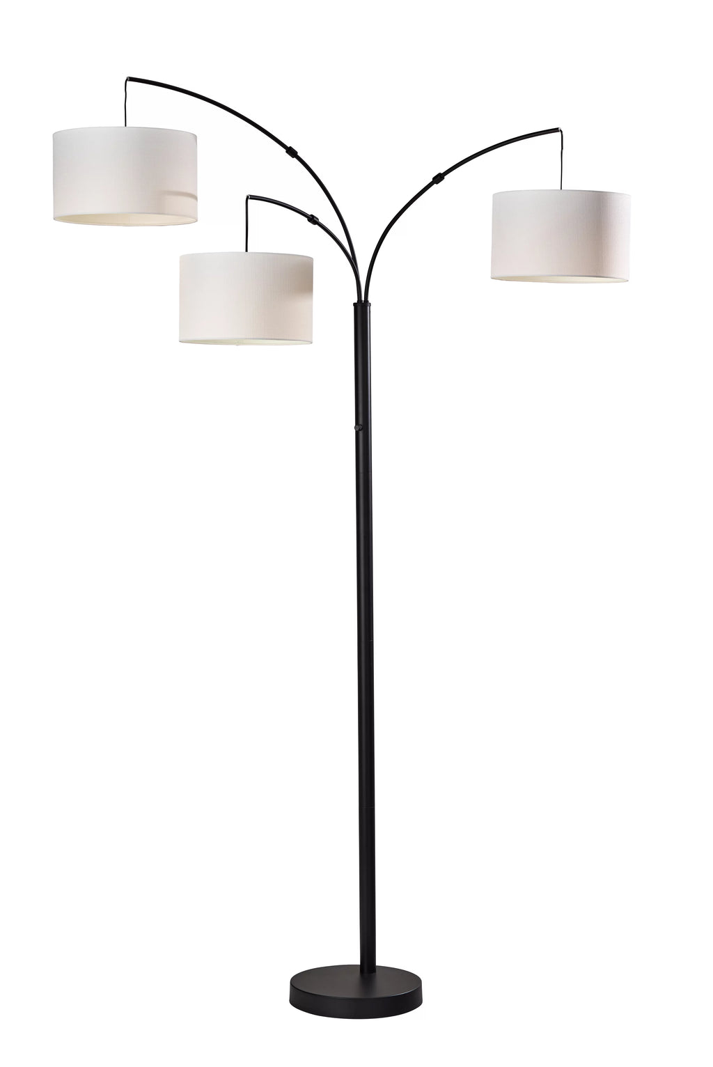 Matte Black 3 Head Arc Floor Lamp D584789