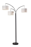 Matte Black 3 Head Arc Floor Lamp D584789