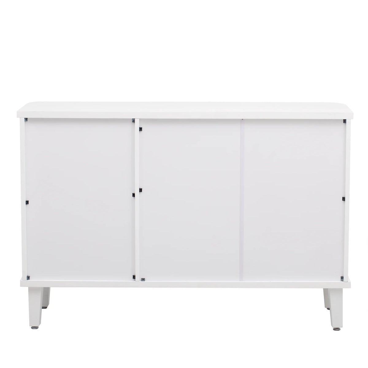 Solid Wood Veneer Storage Cabinet with Three Doors H5730