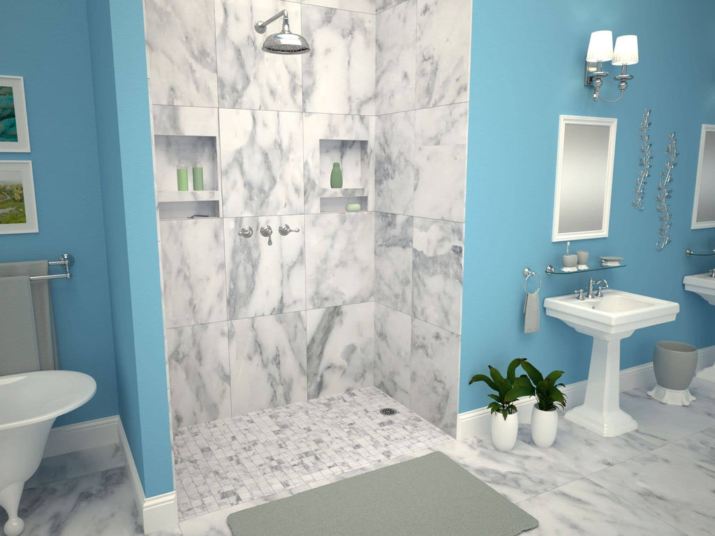 30x22 Shower Base with Drain Plate S391