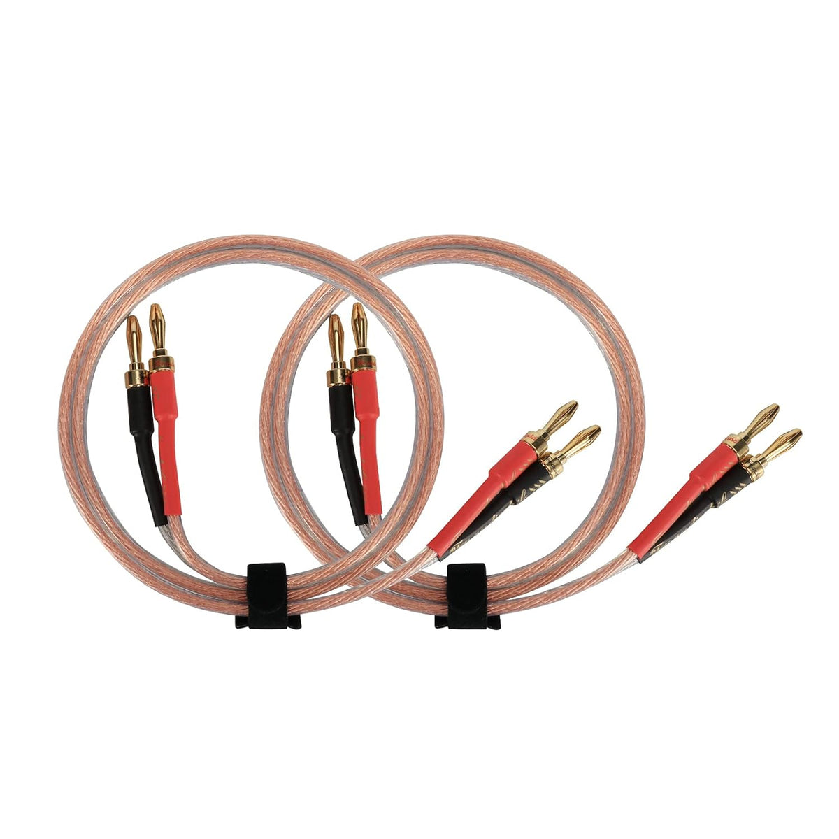 13AWG Oxygen-Free Copper Speaker Cables with Banana Plug Tips O752