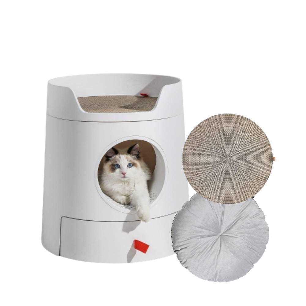 XL 2-in-1 Cat Litter Box with Scratch Basin N245022