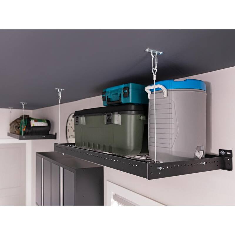 48 in. x 96 in. Steel Garage Wall Shelving in White X2208