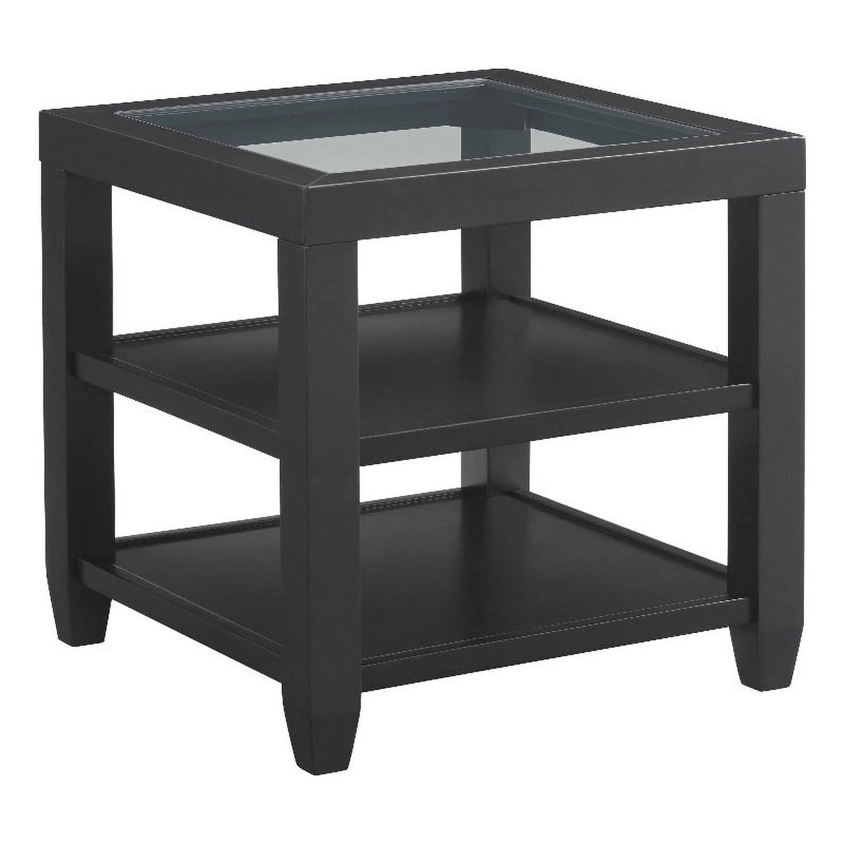 3 Piece Coffee Table and 2 End Tables in Black Y464