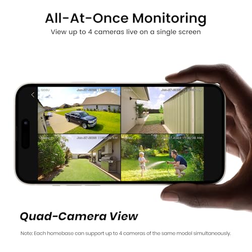 Solar Security Cameras Wireless Outdoor 2K QHD 4-Cam Kit O219