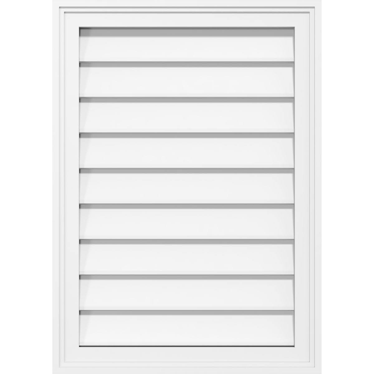 Vertical Surface Mount PVC Gable Vent S4490