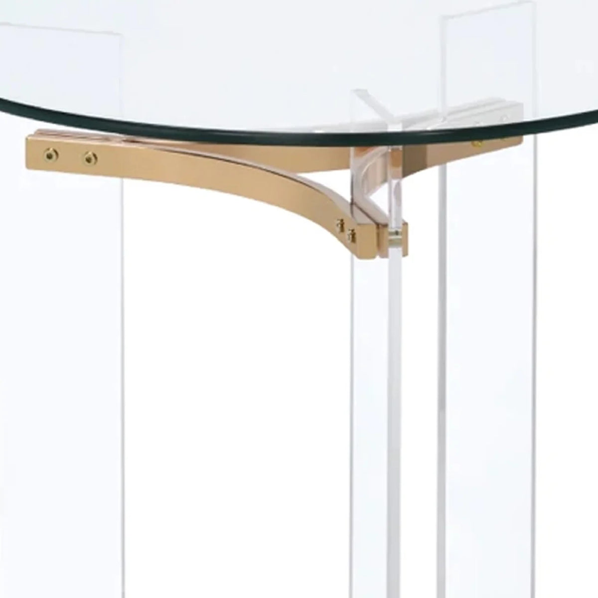 23 Inch Round Glass Top End Table S383961