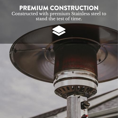 50,000 BTU Propane Outdoor Patio Heater with Wheels O7698