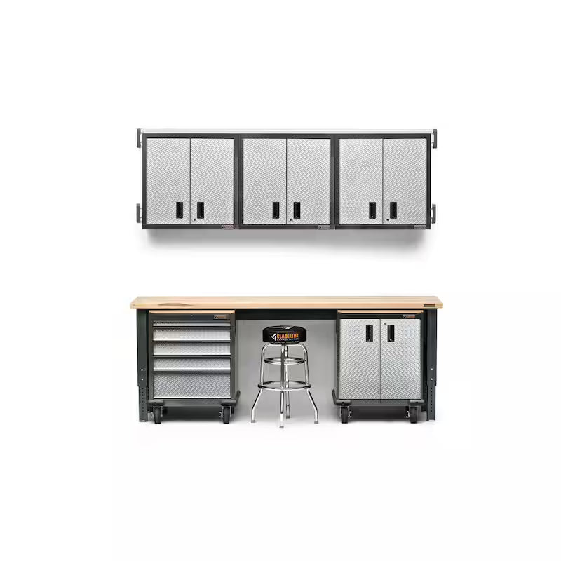 Adjustable Height Birch Top Workbench I392112