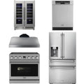 36 Electric Range, Range Hood, Refrigerator, Dishwasher and Wine Cooler T496142