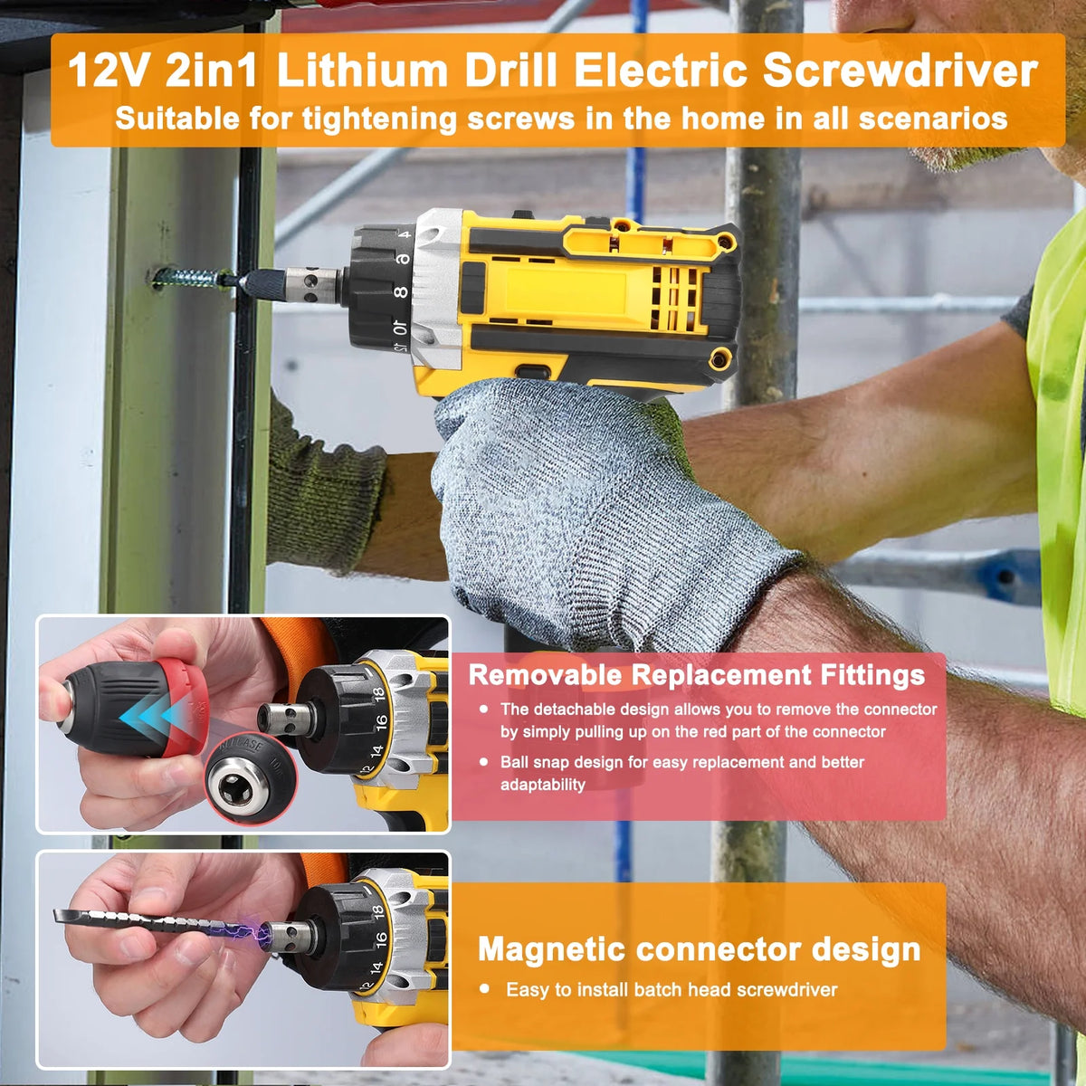 Electric Screwdriver 12 V Brushed Motor K207