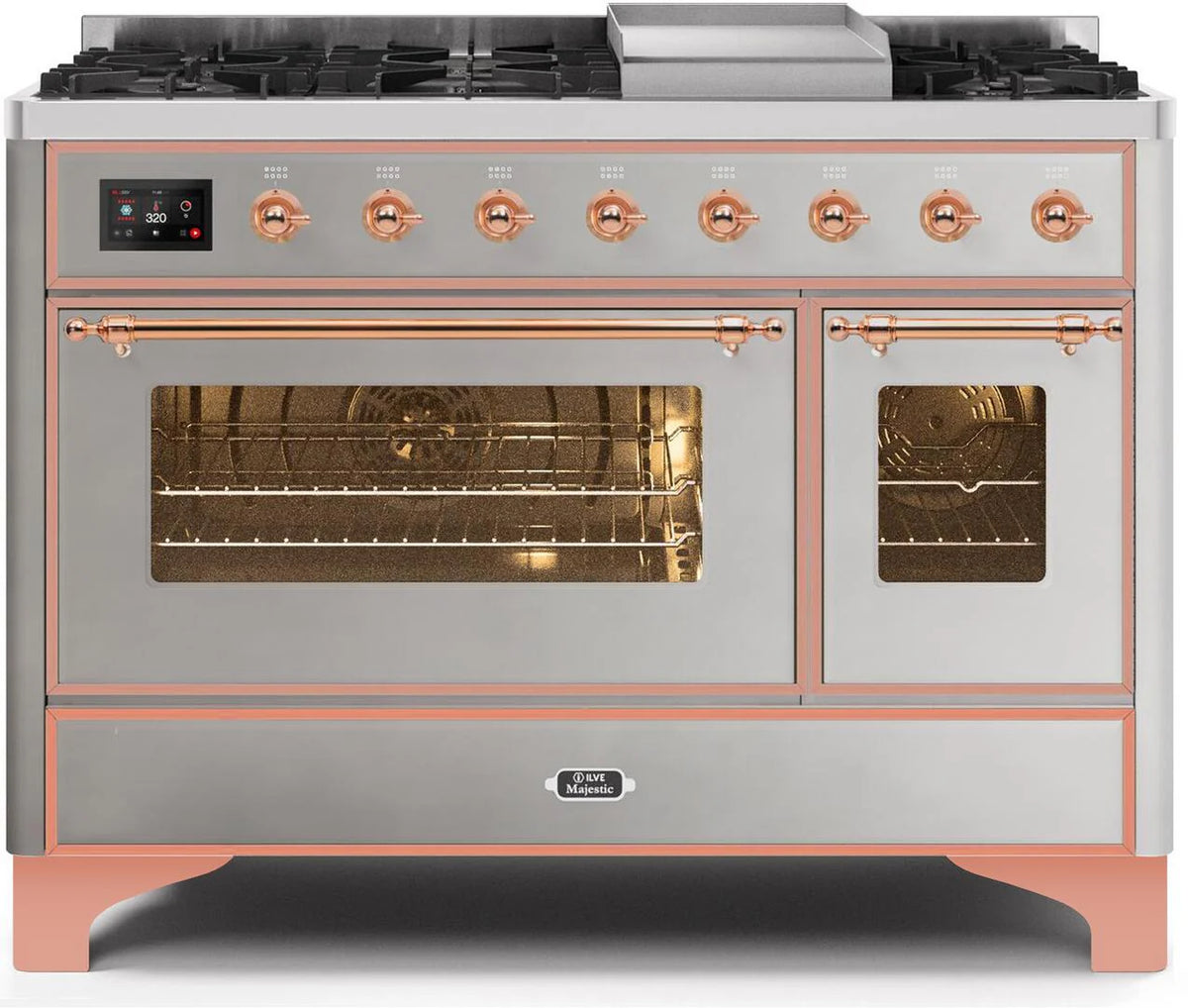 48 Dual Fuel Natural Gas Range Stainless Steel D7960