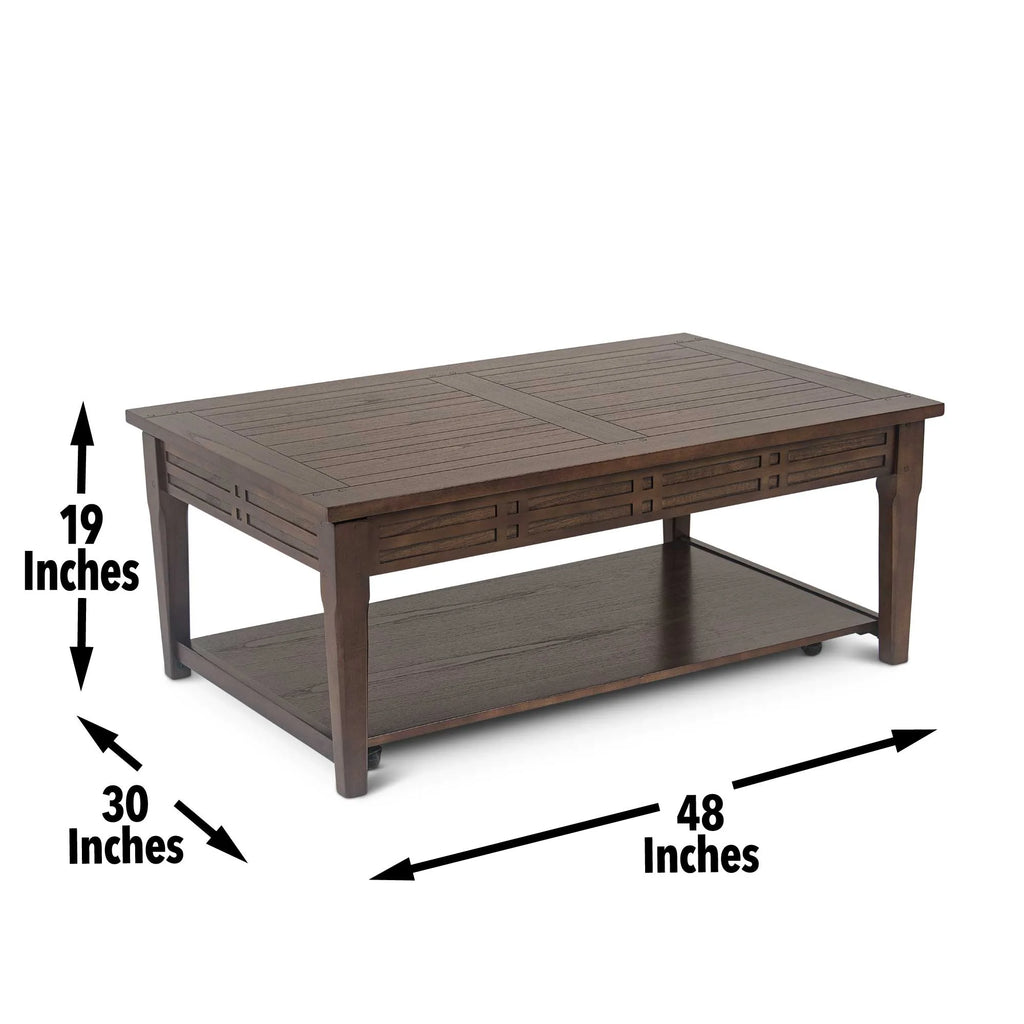 Rustic Wood Lift Top Coffee Table I2637