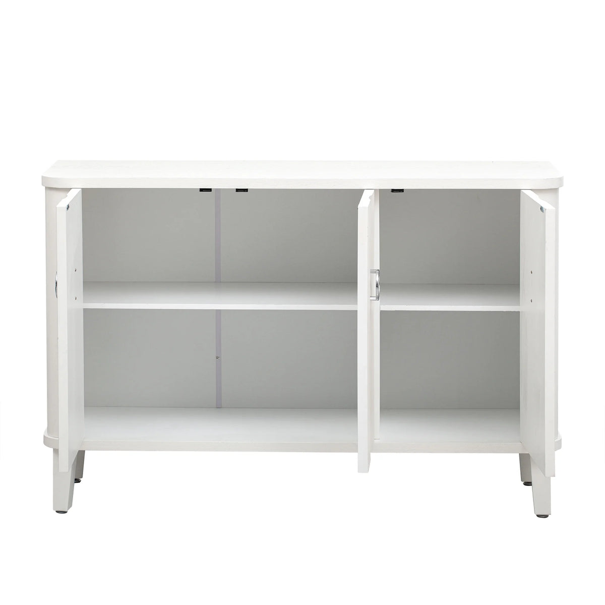 Solid Wood Veneer Storage Cabinet with Three Doors H5730