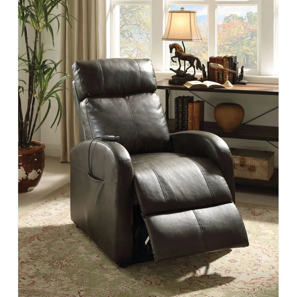 Dark Gray PU Power Lift Recliner M148