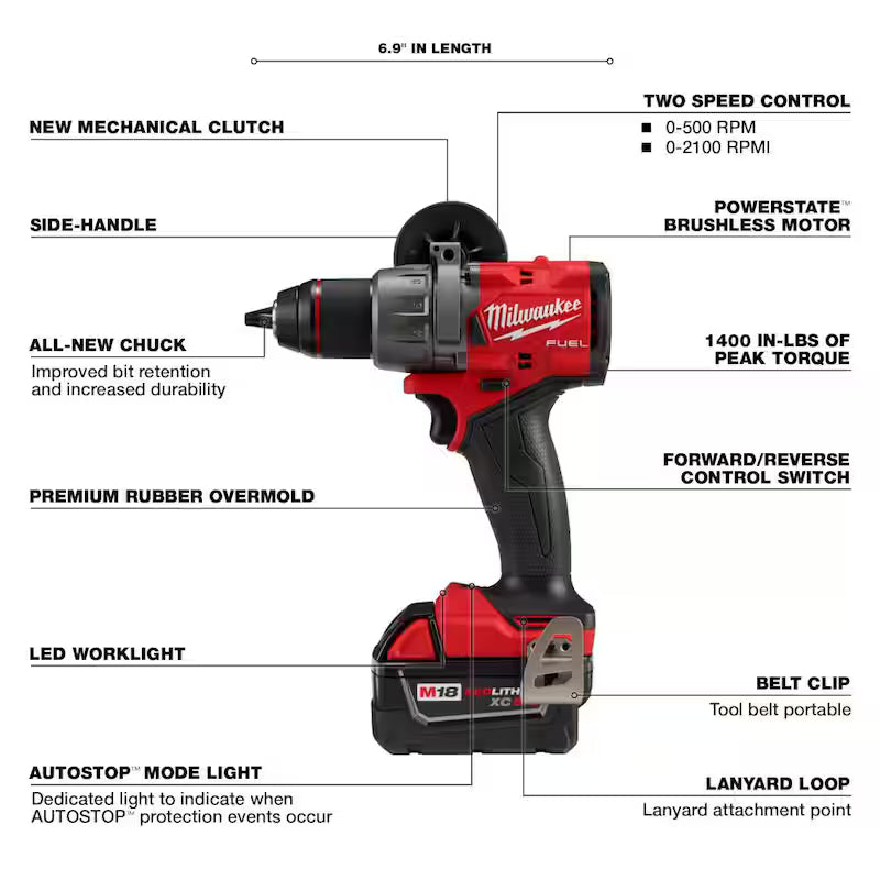 18-V Lithium-Ion Brushless Cordless Hammer Drill and Impact Wrench Kit K71499