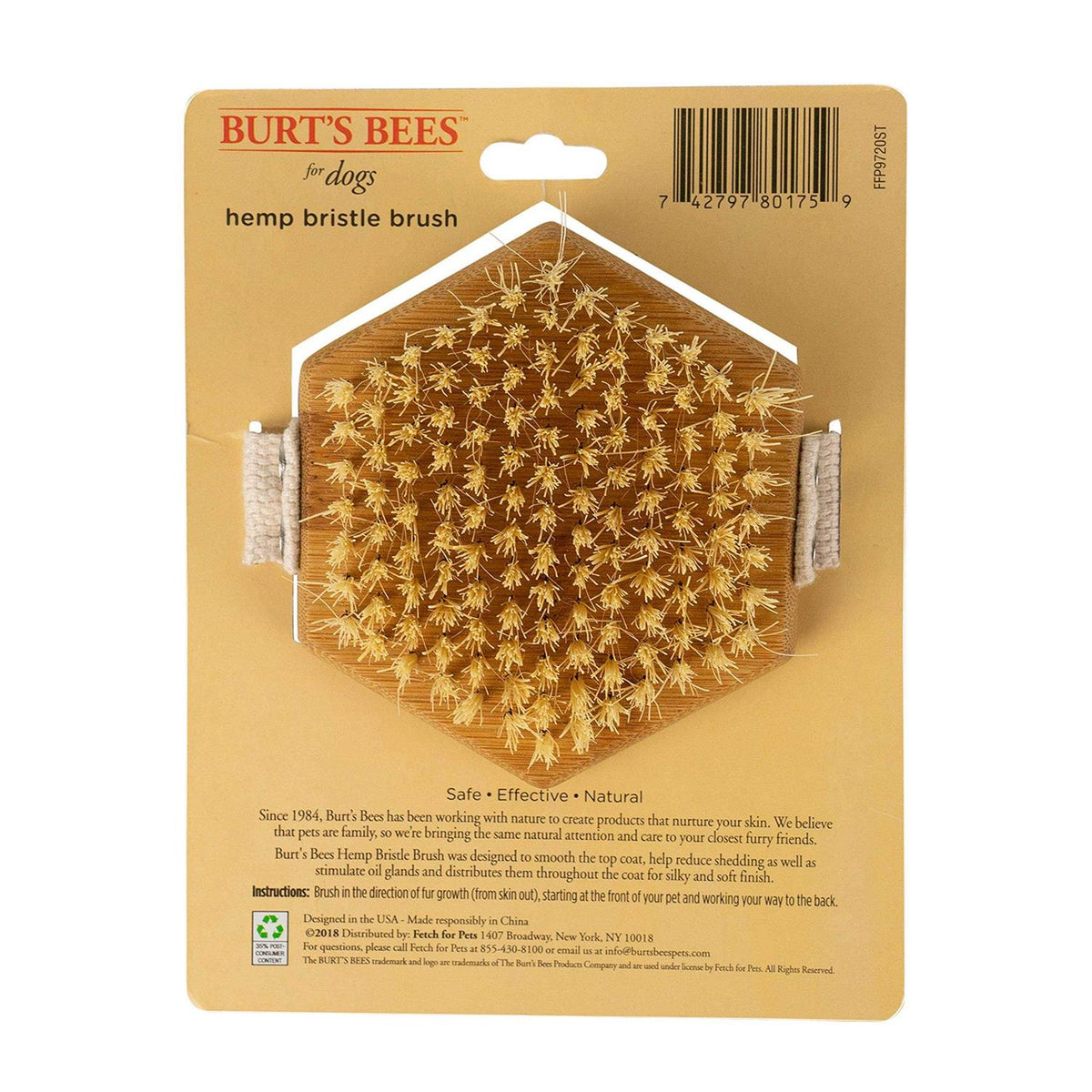 Palm Hemp Bristle Brush for Dogs R661