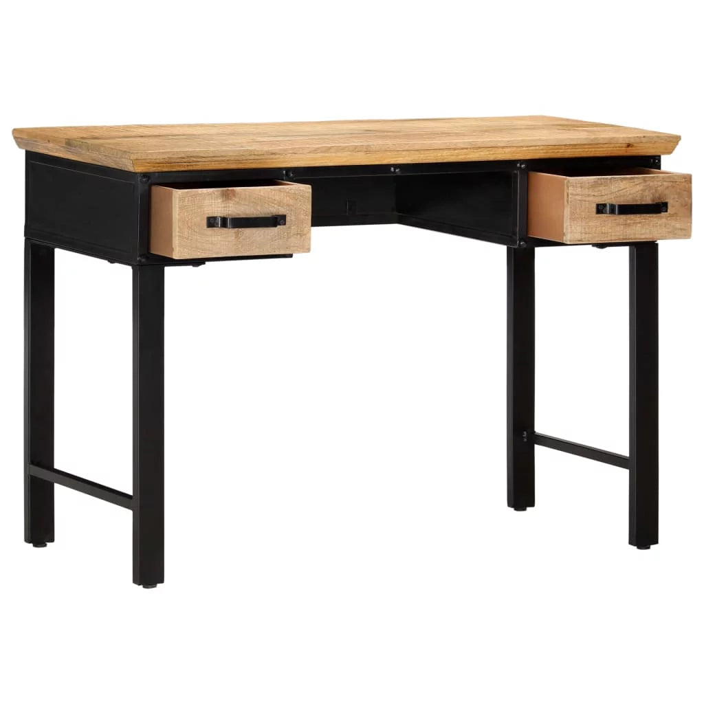 Mango Wood Writing Desk with 2 Storage Drawers J279