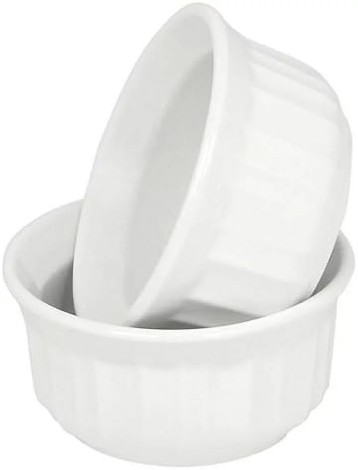 White 4 Ounce Ramekins Set of 2 V759