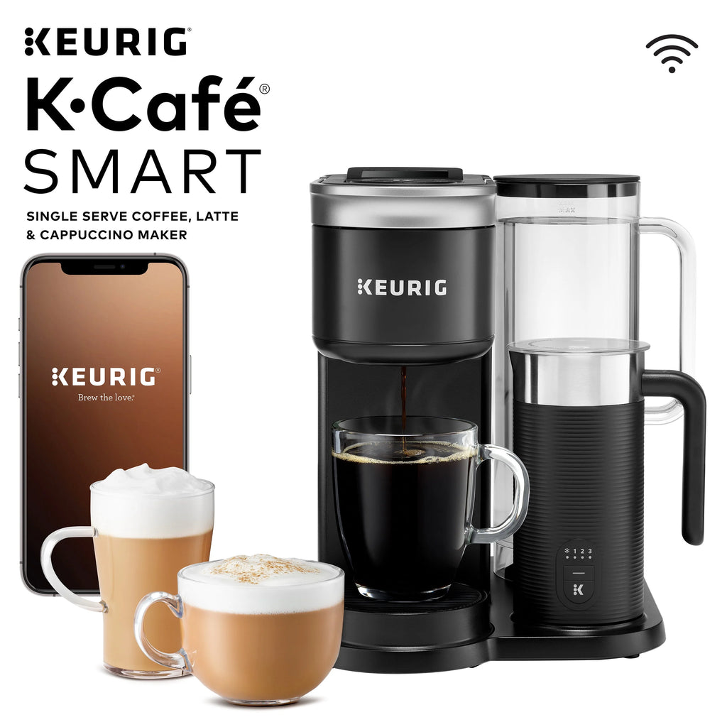 Single Serve K-Cup Pod Coffee Latte and Cappuccino Maker Black L607