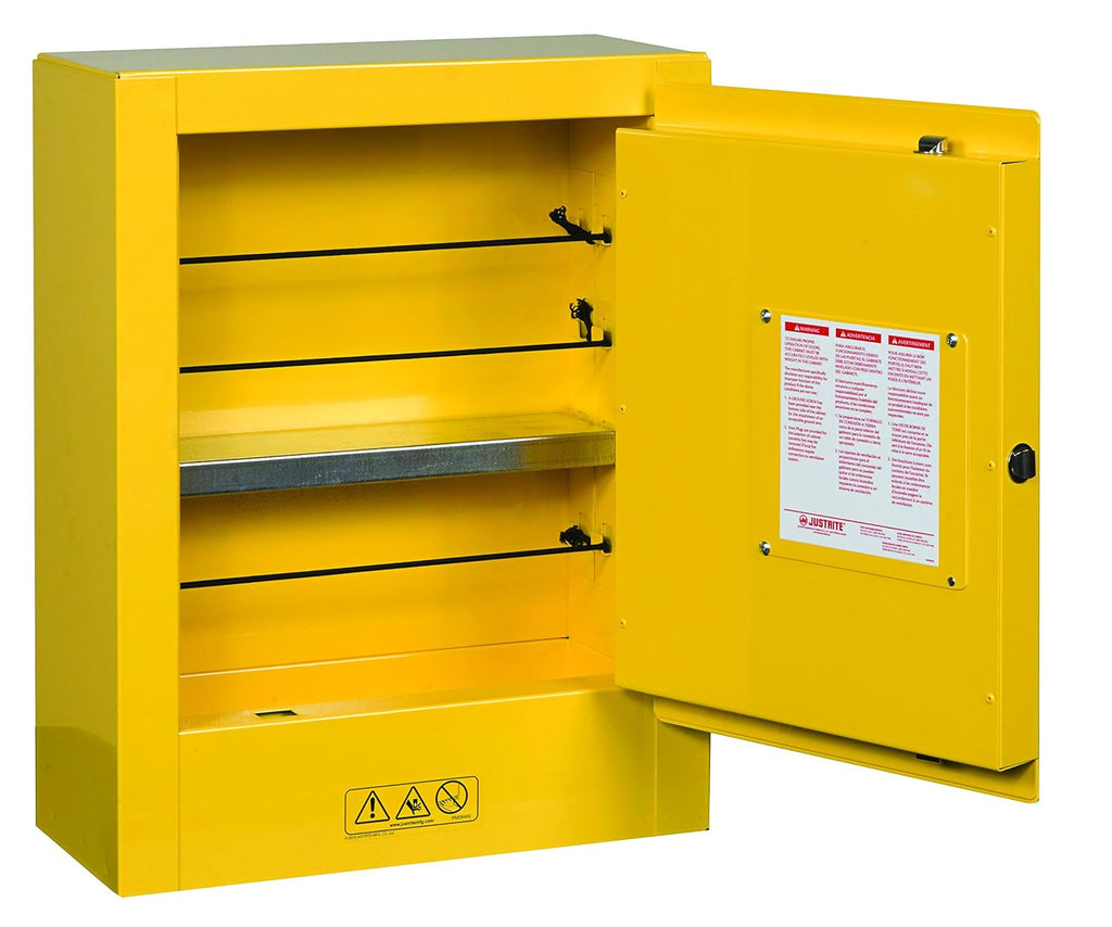 Galvanized Steel 1 Door Manual Flammables Safety Storage Cabinet V18416