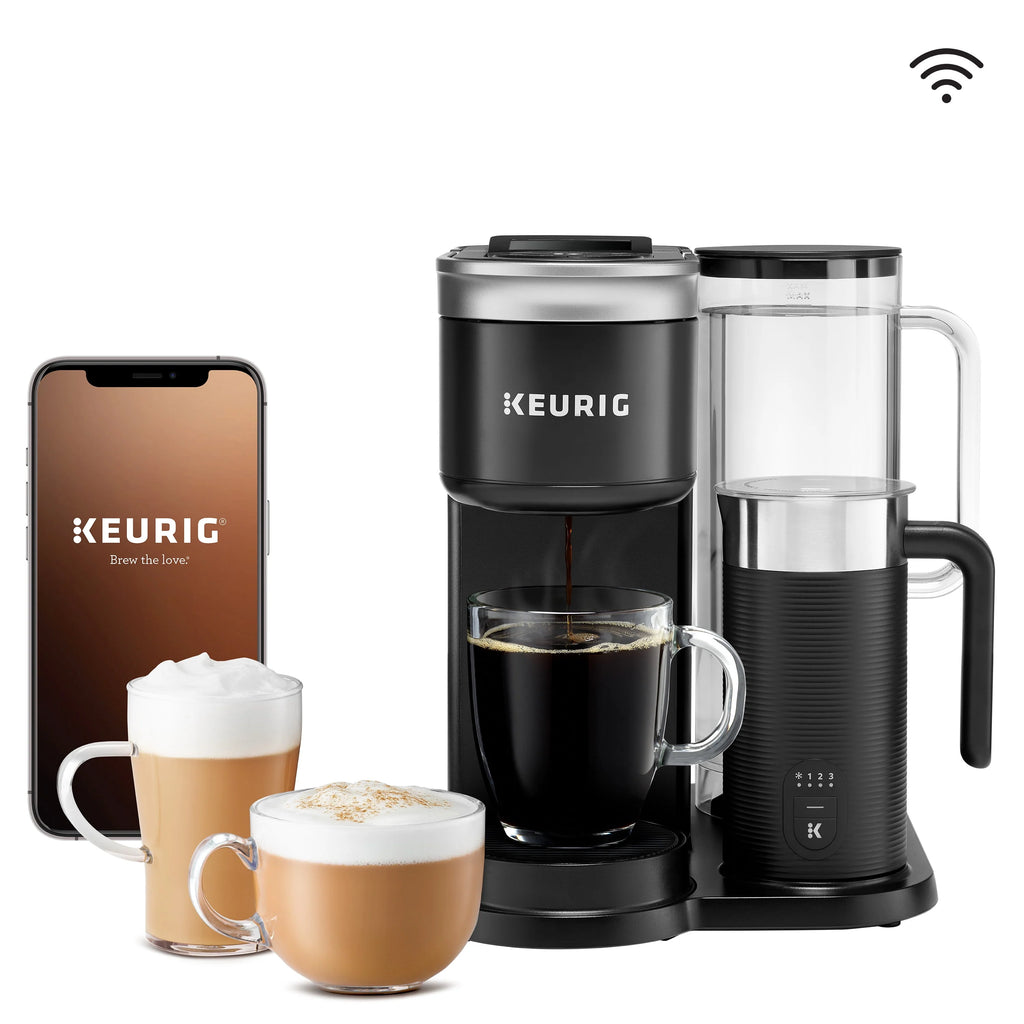 Single Serve K-Cup Pod Coffee Latte and Cappuccino Maker Black L607