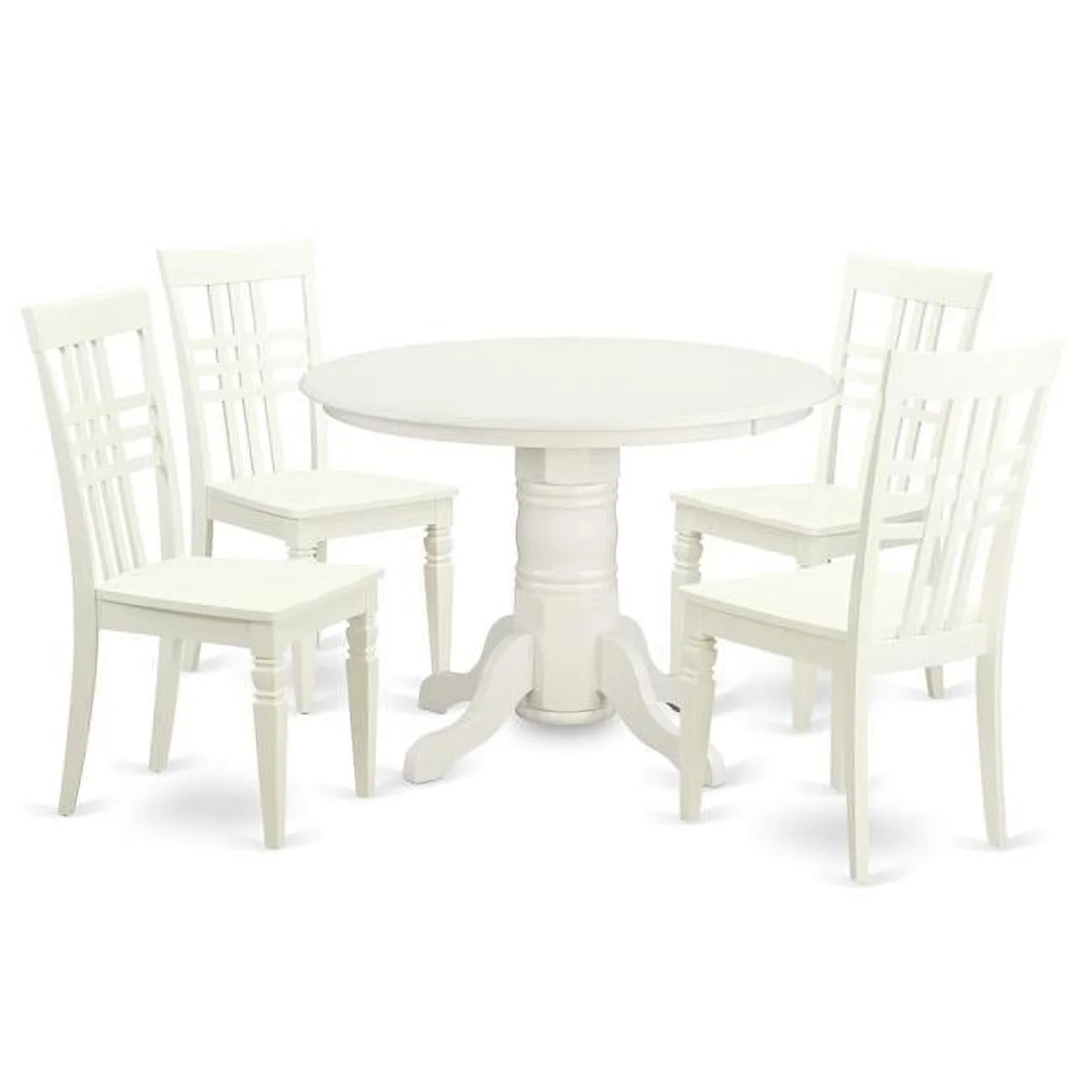 Small 5 Piece Dinette Set with Table & 4 Chairs B238