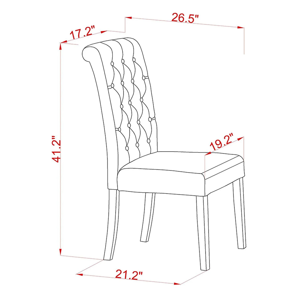 5 Pc Dining Set with Round Table and 4 Chairs I1383