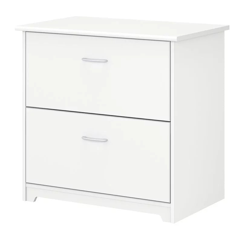 White 2 Drawer Wood Filing Cabinet Set of 2 S723281