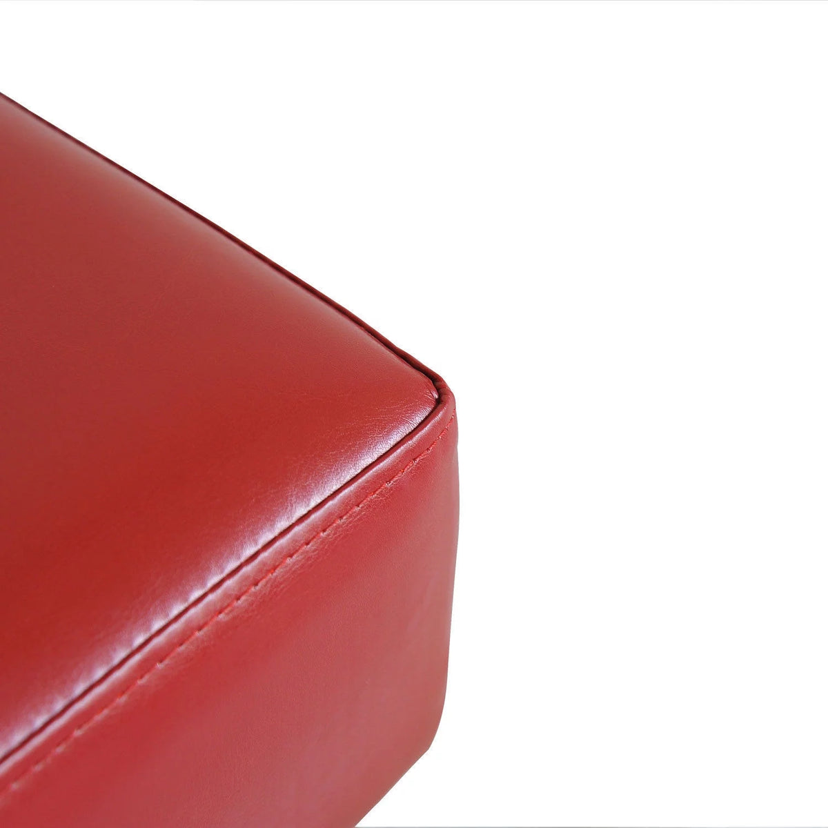 Small Faux Leather Ottoman Z277