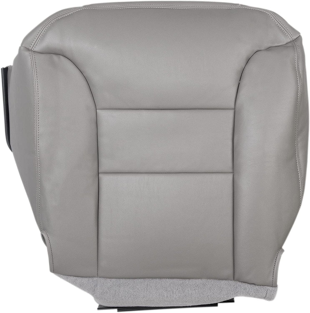 Gray Leather Front Driver Side Seat Cover Pack of 2 O4248