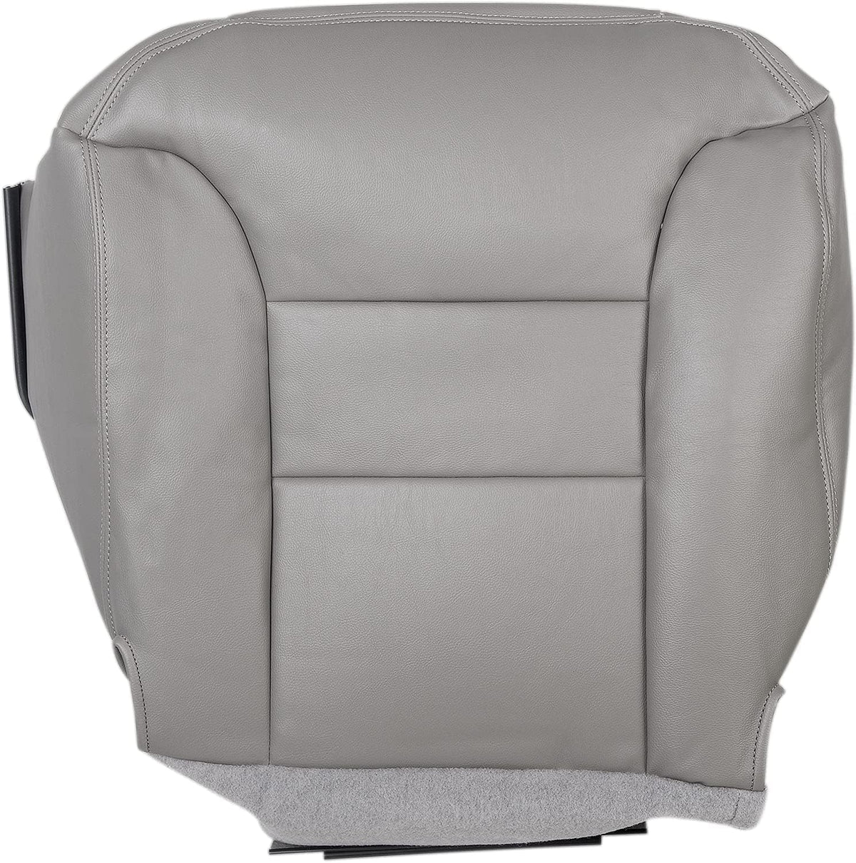 Gray Leather Front Driver Side Seat Cover Pack of 2 O4248