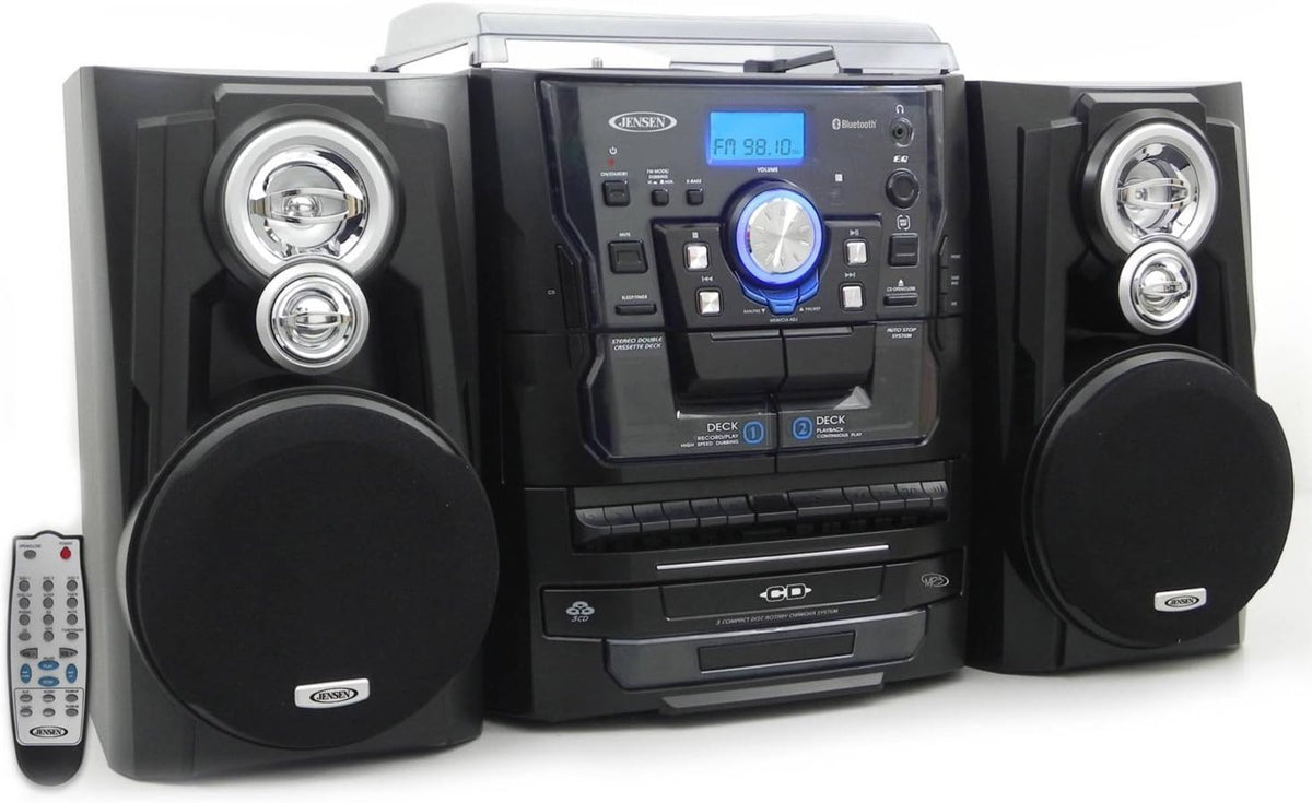 CD Player Turntable AM/FM Radio Cassette Player Stereo System P878