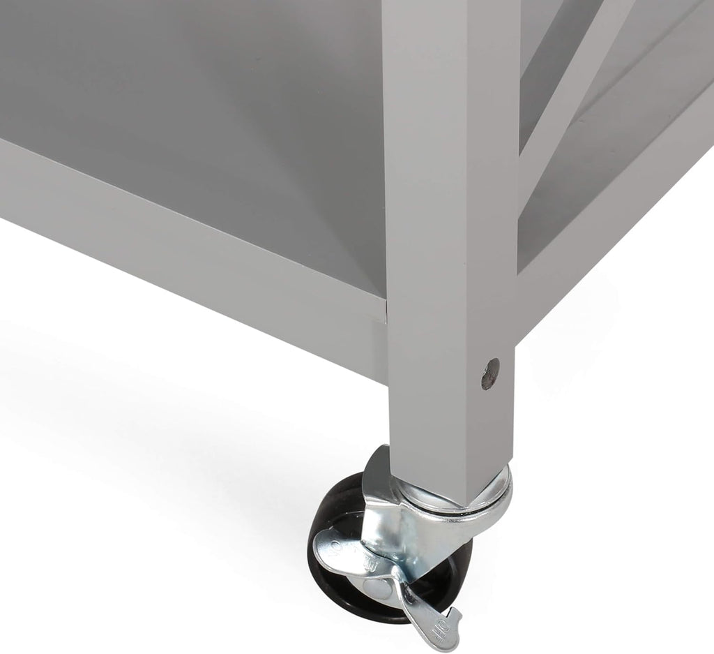 Gray Kitchen Cart with Wheels C71815