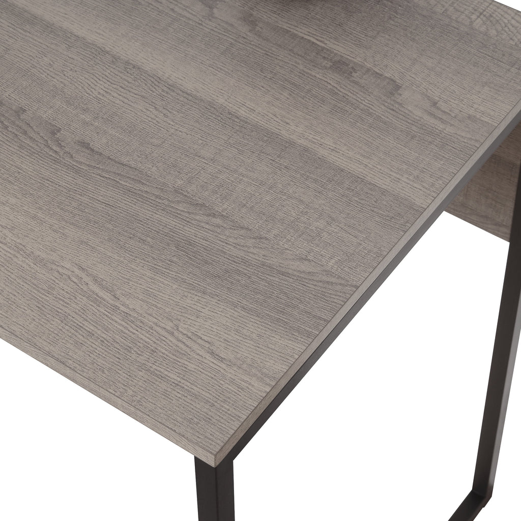 L-Shape Desk in Farm Oak Finish W23101