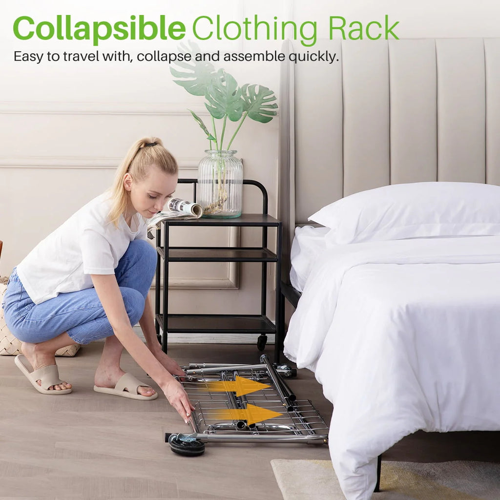 450 lbs Clothing Rack with Shelves A834273