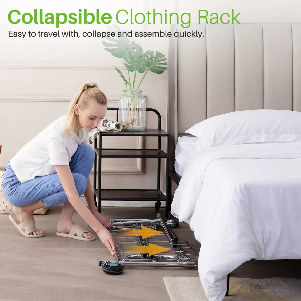450 lbs Clothing Rack with Shelves A834273
