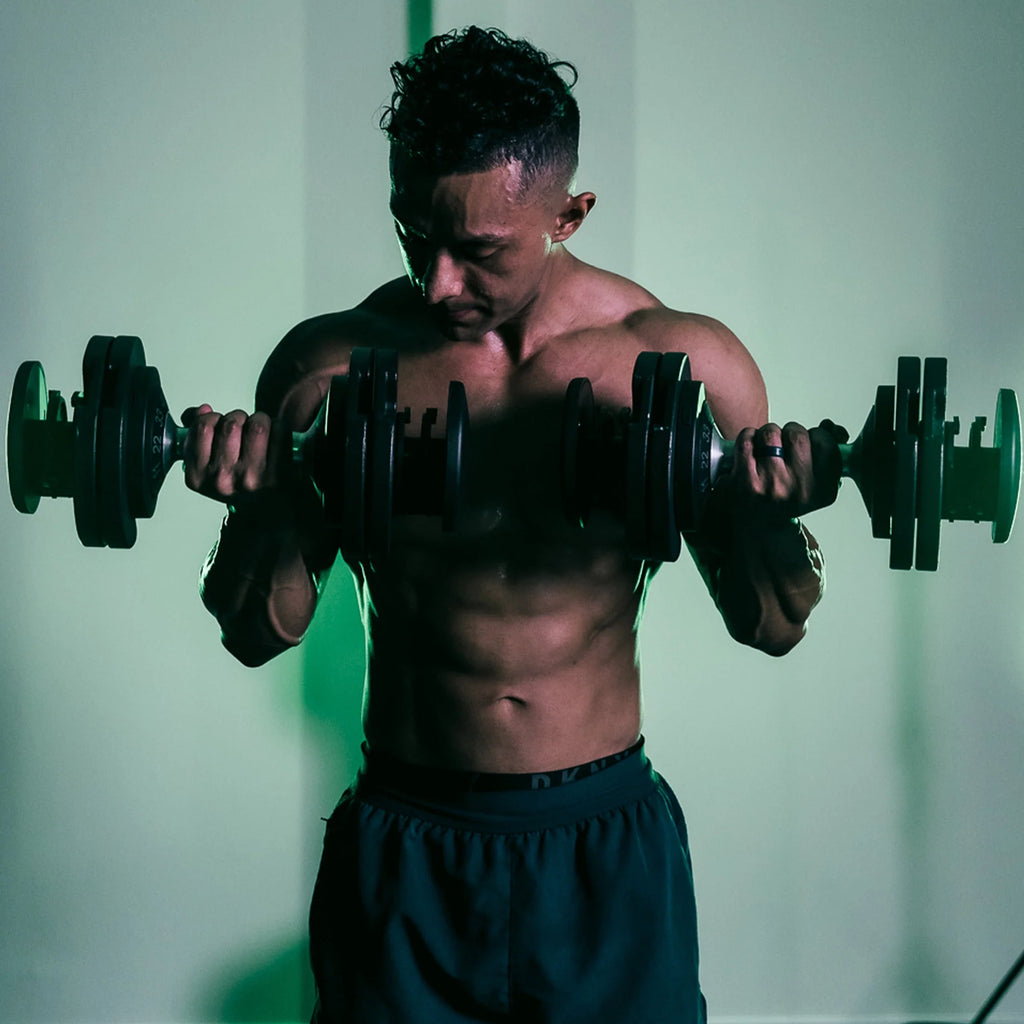10-50 lb Adjustable Dumbbell, Black R89892