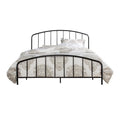 Metal Full Bed with Arched Spindle Design Black G356