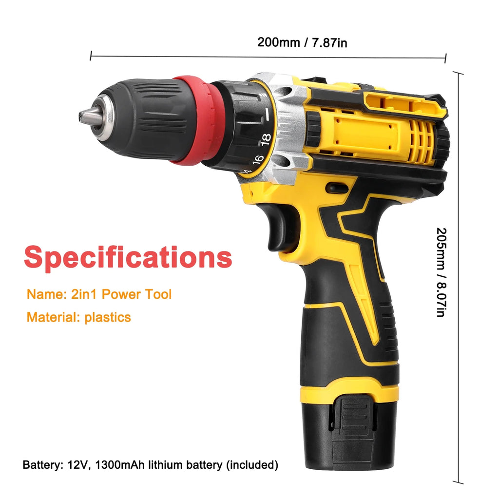 Electric Screwdriver 12 V Brushed Motor K207