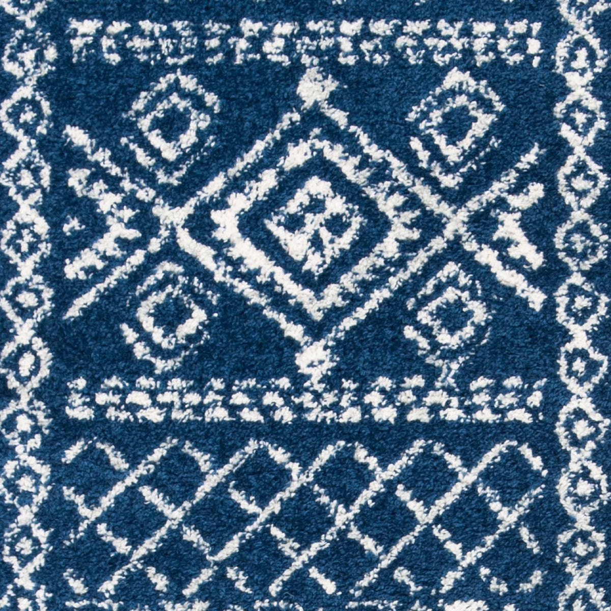 Navy Ivory 2' x 7' Runner Rug X24543