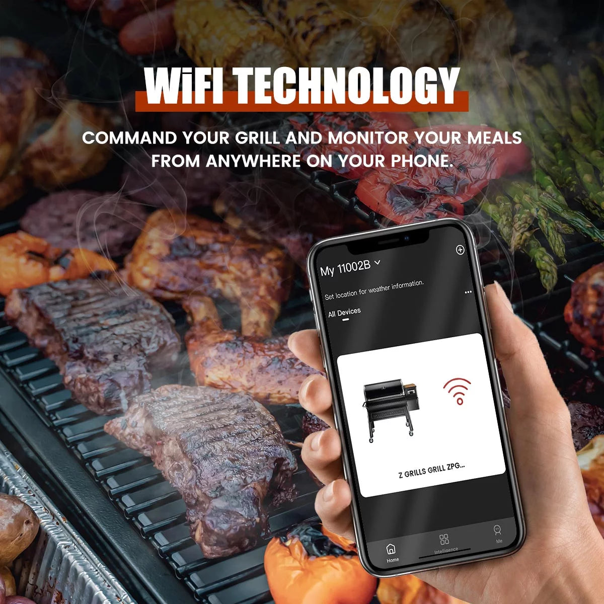 Wi-Fi Wood Pellet Grill and Smoker 8-in-1 K616387