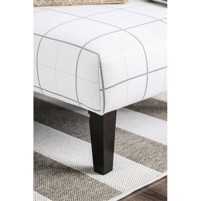 White and Gray Coffee Table Ottoman A665658