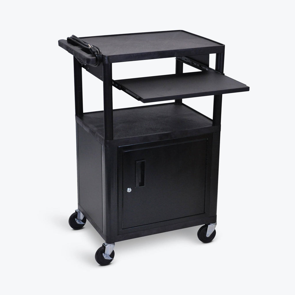 Black Keyboard Tray Audio Visual Cart J67678