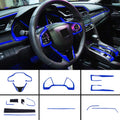 Car Interior Trim and Steering Wheel Cover Accessories 16Pcs O2831
