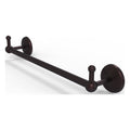 30 inch Antique Bronze Towel Bar with Integrated Hooks E7335