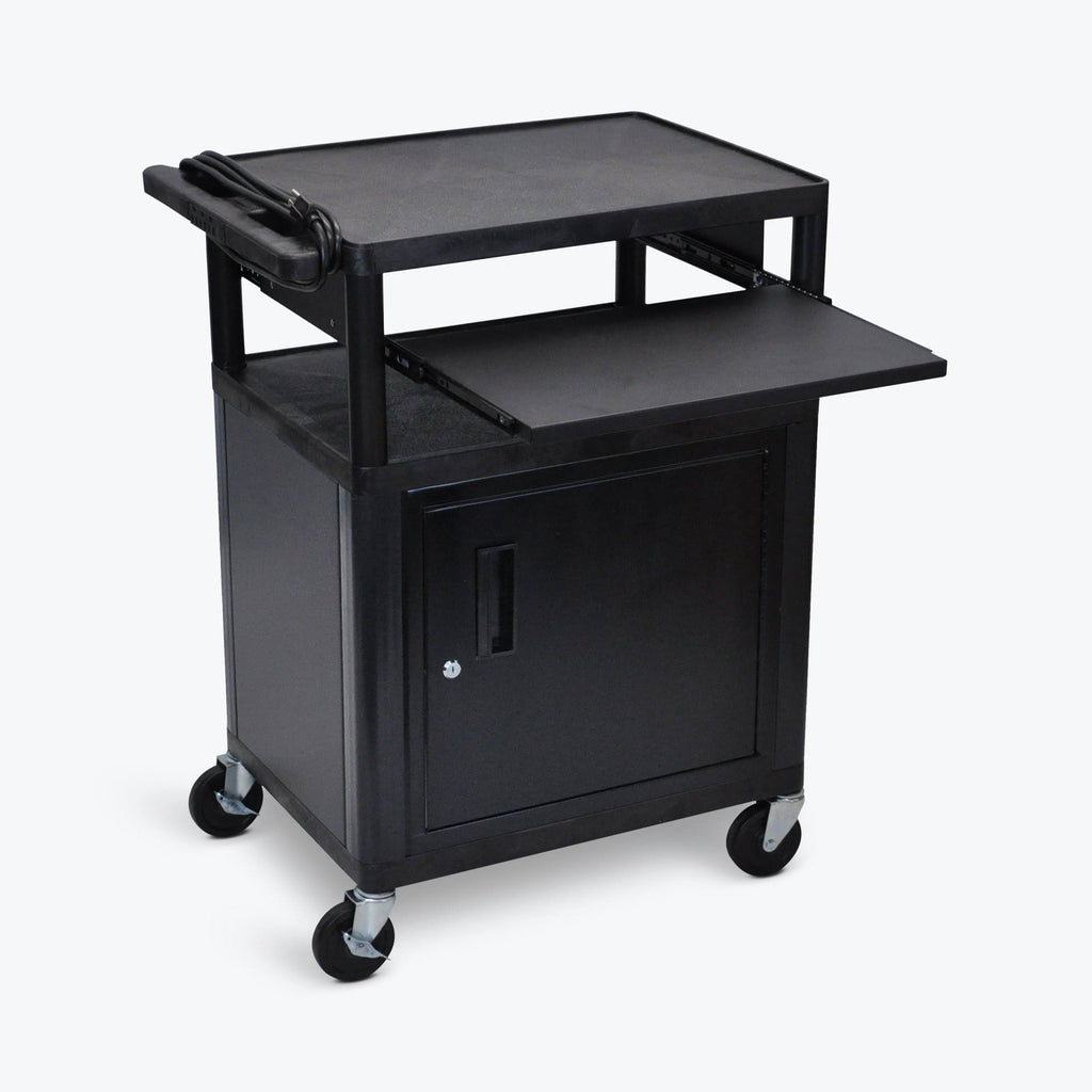 Black Keyboard Tray Audio Visual Cart J67678