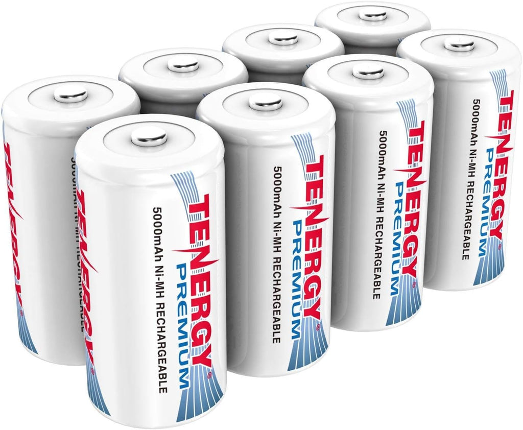 Rechargeable C Batteries 5000mAh NiMH 48 Pack H75490