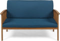 Brown Patina Acacia Wood Outdoor Loveseat U3411